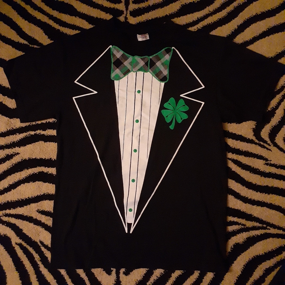 Alstyle Shamrock Tuxedo Tee